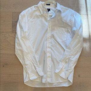 J. Crew White Slim Fit Button Down Shirt